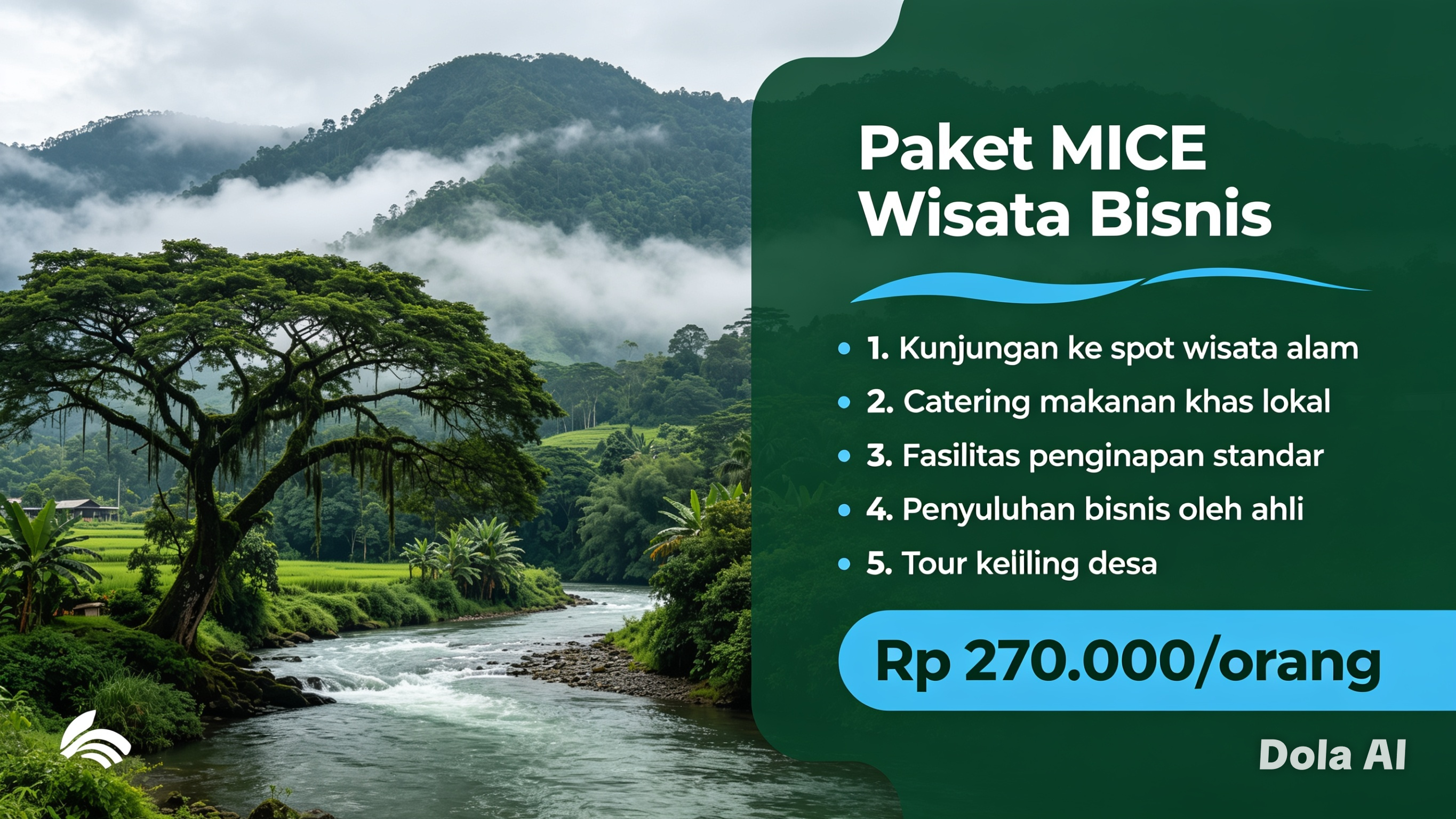 PEKET FASILITAS MICE DI DESA WISATA BANGUNHARJA